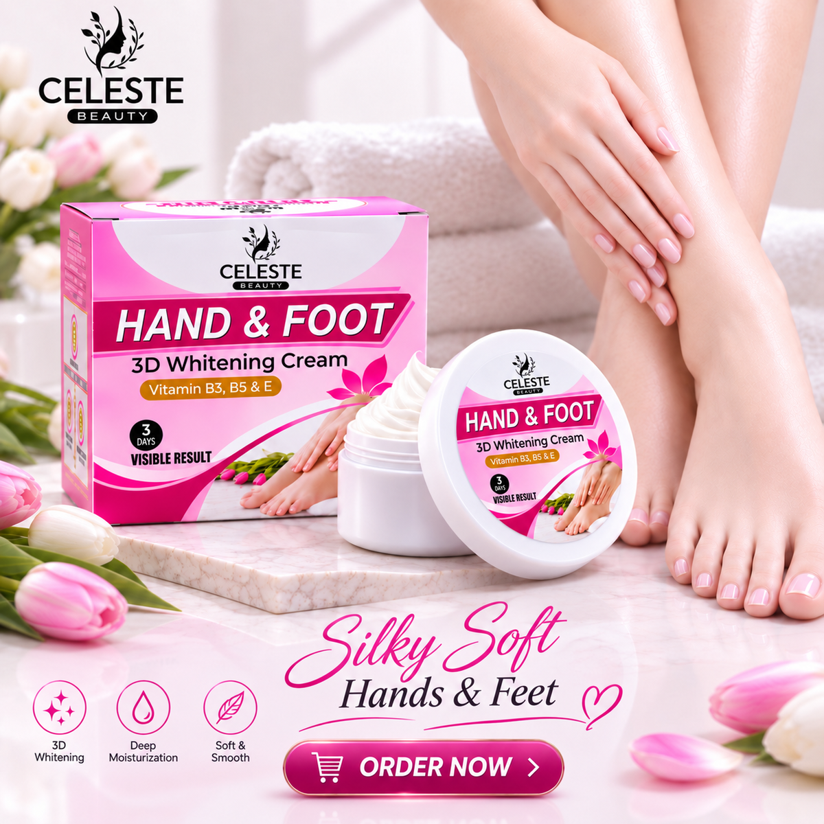 HAND & FOOT WHITENING CREAM